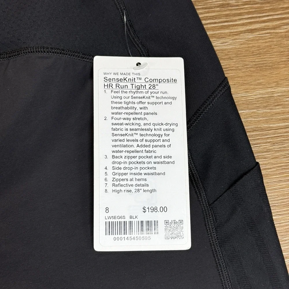 Lululemon SenseKnit Composite HR Run Tight 28